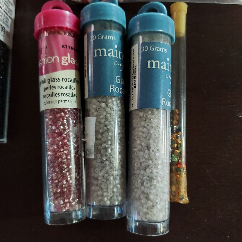 Beads and Tube Containers Lot - Picture 5 of 6